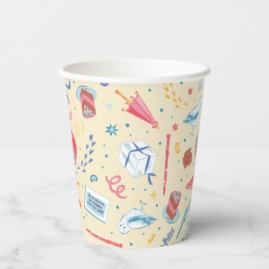 Gobelets En Papier HARRY POTTER™ Motif de fête d'anniversaire (Verso)