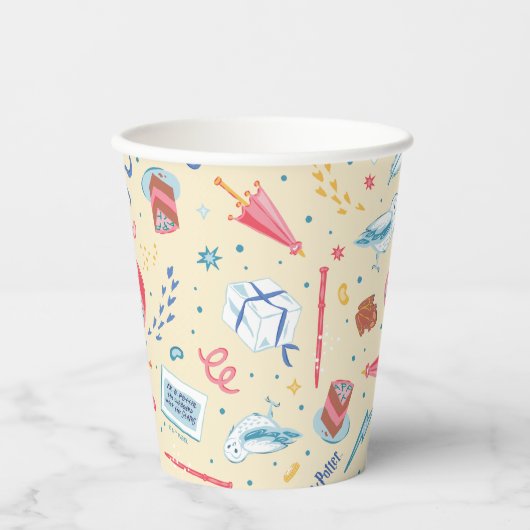 Gobelets En Papier HARRY POTTER™ Motif de fête d'anniversaire (Recto)