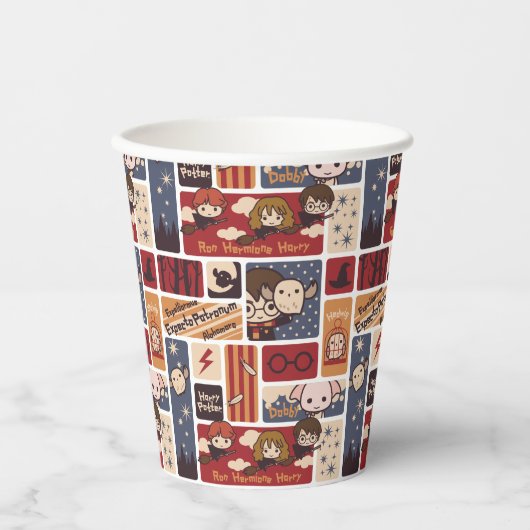 Gobelets En Papier Harry Potter Motif des scènes de dessin (Recto)