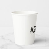 Gobelets En Papier Hashtag 25 Anniversaire 2000 (Droite)