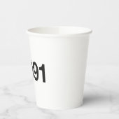Gobelets En Papier Hashtag 34 Anniversaire 1991 (Gauche)