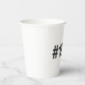 Gobelets En Papier Hashtag 34 Anniversaire 1991 (Droite)