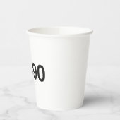 Gobelets En Papier Hashtag 35 Anniversaire 1990 (Gauche)