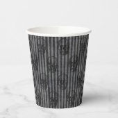 Gobelets En Papier Haunted Stripes & Skulls Halloween (Gauche)