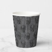Gobelets En Papier Haunted Stripes & Skulls Halloween (Droite)
