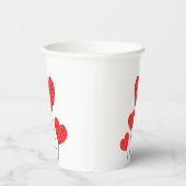 Gobelets En Papier Heart Balloons Illustration Design (Droite)