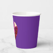 Gobelets En Papier Heart Gemstone Purple Paper Cups (Gauche)