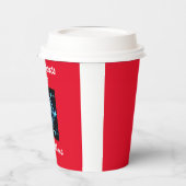 Gobelets En Papier "Heartbeats and Algorithmes" amour futuriste (Gauche)