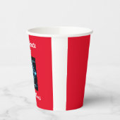 Gobelets En Papier "Heartbeats and Algorithmes" amour futuriste (Gauche)