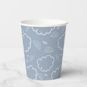 Gobelets En Papier Heavenly Angel Halo Cloud BluePaper cup (Verso)