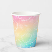 Gobelets En Papier Heavenly Angel Halo Cloud Rainbow Paper cup (Recto)