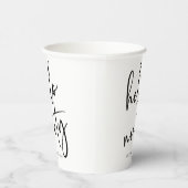 Gobelets En Papier Hello Ninety Minimalist Simple 90th Birthday Party (Droite)
