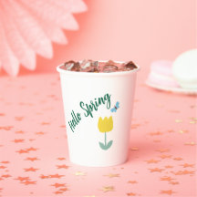 hello spiring tulip flowers butterfly