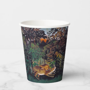 Gobelets En Papier Henri Rousseau - Le Lion Affamé