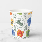 Gobelets En Papier Hérbologie magique HOGWARTS™ Maisons Motif (Recto)