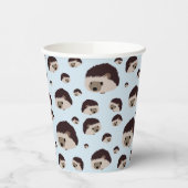 Gobelets En Papier Hérisson (Arrière - plan bleu) (Gauche)