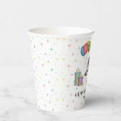 Gobelets En Papier Hérisson de Pygmée africaine - Joyeux anniversaire (Droite)