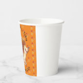 Gobelets En Papier Hérisson mignon avec feuilles oranges (Gauche)