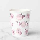 Gobelets En Papier Heureuse Sainte-Valentin de la coupe de papier Coe (Verso)