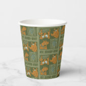 Gobelets En Papier Hey Scooby-Doo Carré tribal Graphic (Recto)
