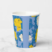 Gobelets En Papier Hibiscus fleurs et feuilles (Gauche)