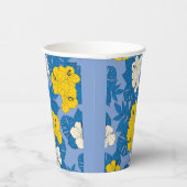 Gobelets En Papier Hibiscus fleurs et feuilles (Droite)