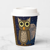 Gobelets En Papier hibou  (Verso)