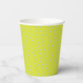 Gobelets en papier "Hibou bleu/vert" 250 ml. (Verso)