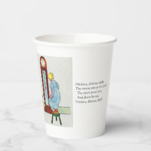 Gobelets En Papier Hickory, Dickory, Dock Mother Goose Nursery Rhyme