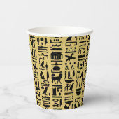 Gobelets En Papier Hiéroglyphe égyptien (Verso)