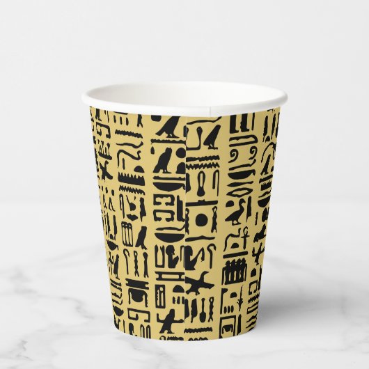 Gobelets En Papier Hiéroglyphe égyptien (Droite)