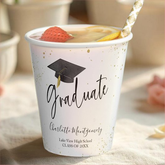 Gobelets En Papier High School Grad Party Modern Splash Parties scint