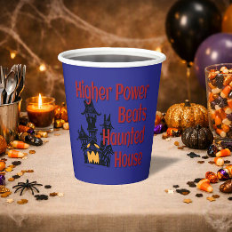 Gobelets En Papier Higher Power Beats Haunted House | Halloween sobre