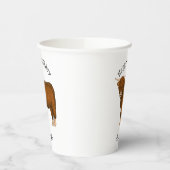 Gobelets En Papier Highland cow (Gauche)