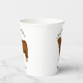 Gobelets En Papier Highland cow (Droite)