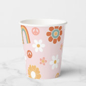 Gobelets En Papier Hippie Rainbow Super Anniversaire (Verso)