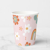 Gobelets En Papier Hippie Rainbow Super Anniversaire (Droite)