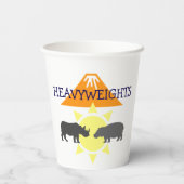 Gobelets En Papier Hippo et Rhino (Verso)