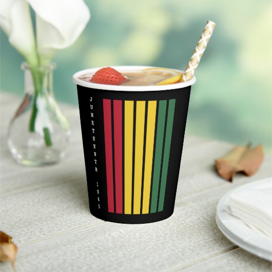 Gobelets En Papier Histoire noire afro-américaine 1865 (Insitu)