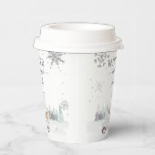 Gobelets En Papier Hiver Onderland Première fête d'anniversaire (Droite)