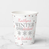 Gobelets En Papier Hiver ONE derland 1er anniversaire (Verso)