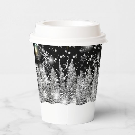 Gobelets En Papier Hiver Solstice neige (Droite)