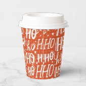 Gobelets En Papier Ho Ho Ho Christmas Holiday Chic Café moderne (Droite)
