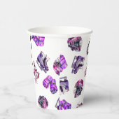 Gobelets En Papier Hockey sur glace filles patinage sur glace rose vi (Droite)