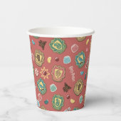 Gobelets En Papier HOGWARTS™ Maisons Motif de biscuits de vacances (Verso)