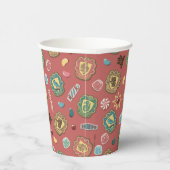 Gobelets En Papier HOGWARTS™ Maisons Motif de biscuits de vacances (Droite)