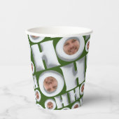 Gobelets En Papier HoHoHo ! Café de MOI ! Votre tasse de papier à vis (Recto)