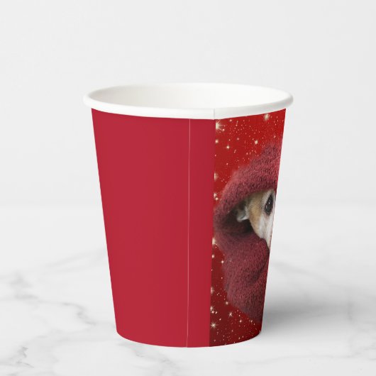 Gobelets En Papier Holiday Chihuahua  (Droite)