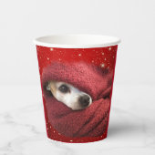 Gobelets En Papier Holiday Chihuahua  (Recto)