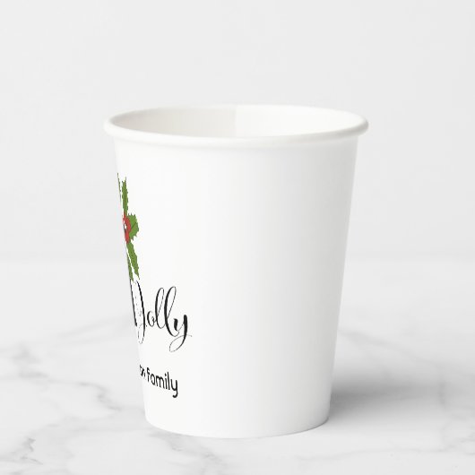 Gobelets En Papier Holly Jolly Cute Funny Penguin Noël (Gauche)